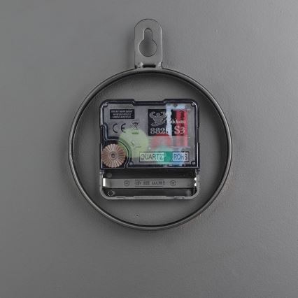 Eglo - Стенен часовник 1xAA Ø 30 см черен