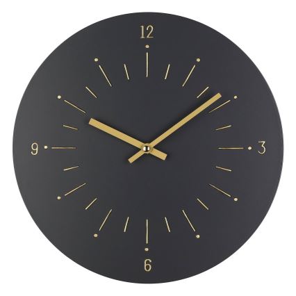 Eglo - Стенен часовник 1xAA Ø 30 см черен