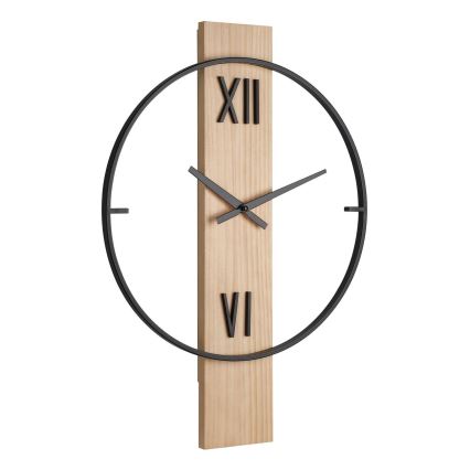 Eglo - Стенен часовник 1xAA 56x40 см дърво/метал