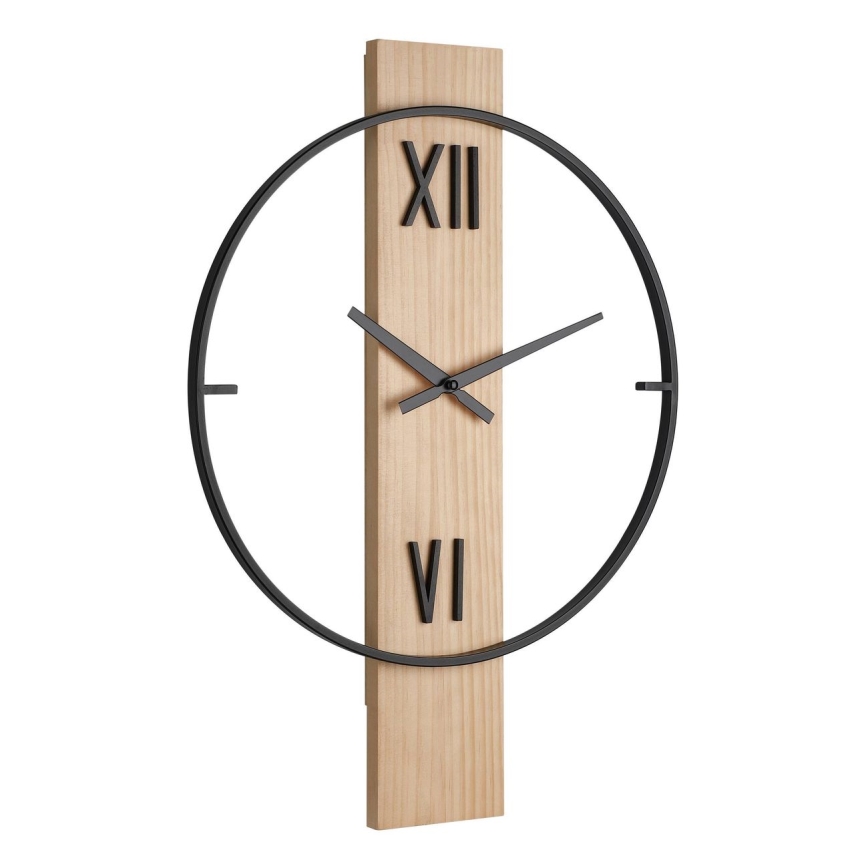 Eglo - Стенен часовник 1xAA 56x40 см дърво/метал