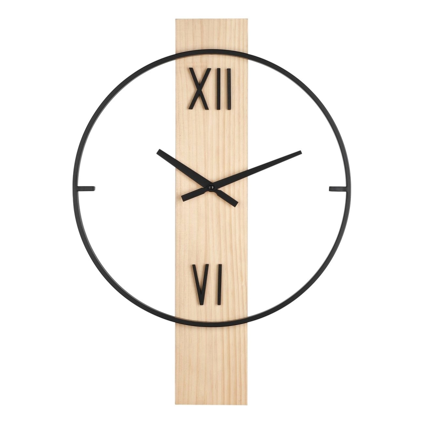 Eglo - Стенен часовник 1xAA 56x40 см дърво/метал