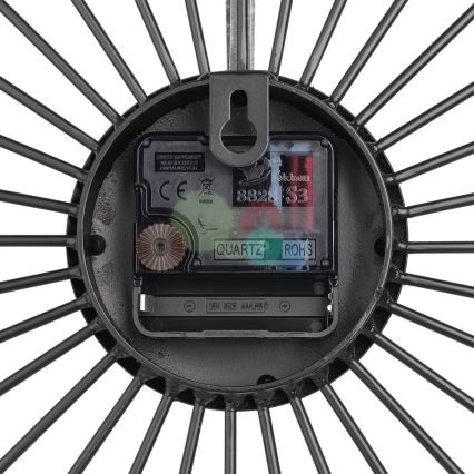 Eglo - Стенен часовник 1xAA 50x50 см черен