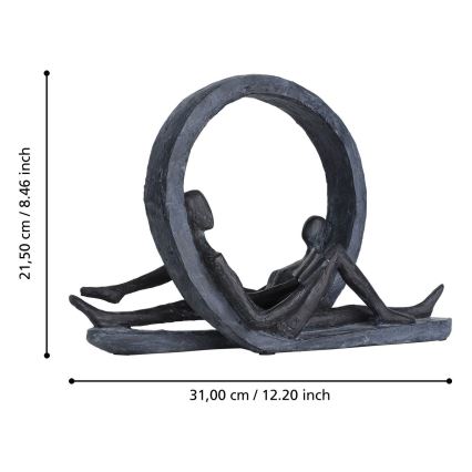 Eglo - Метална декорация 21,5x31 см смола
