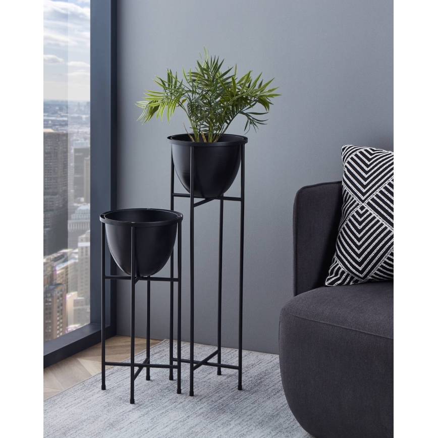 Eglo - Метална саксия 73x23,5 см черен