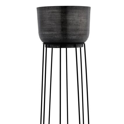 Eglo - К-кт 3x Метална саксия черен