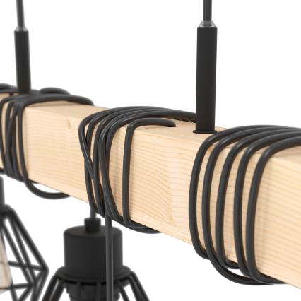 Eglo - Полилей на верижка TOWNSHEND 6xE27/60W/230V