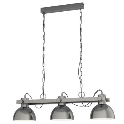 Eglo - Полилей на верижка 3xE27/28W/230V