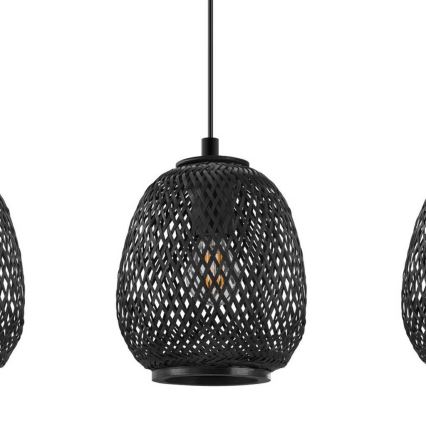 Eglo - Полилей на въже 3xE27/40W/230V