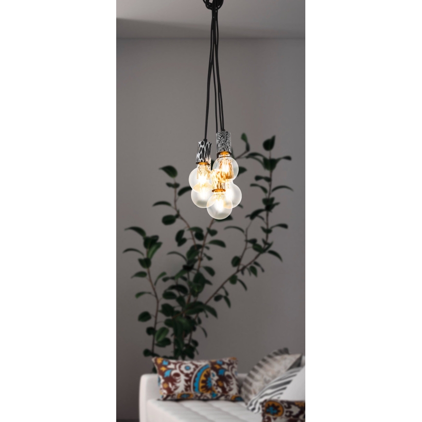 Eglo - Полилей на въже 5xE27/10W/230V