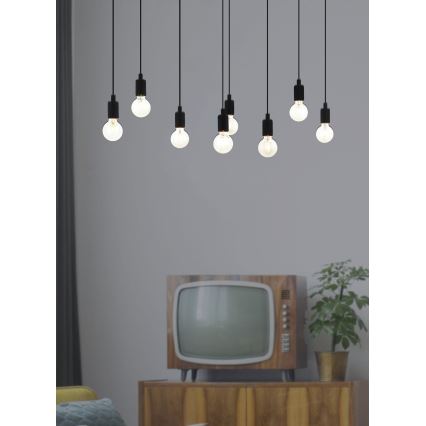 Eglo - Полилей на въже 8xE27/40W/230V
