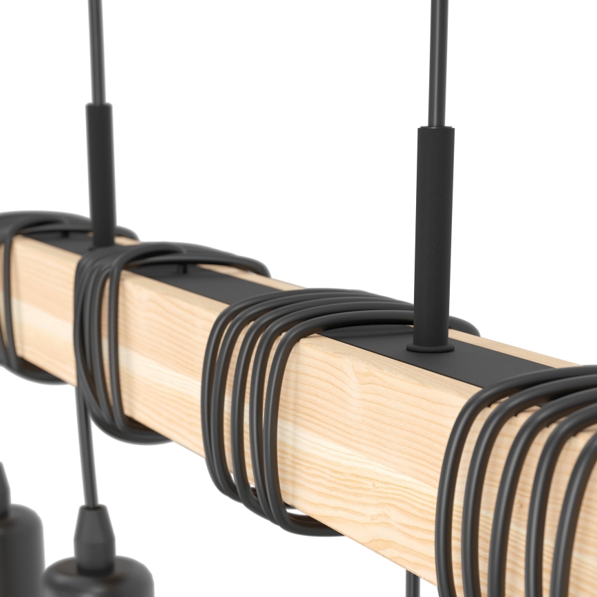 Eglo - Полилей с кабел TOWNSHEND 4xE27/60W/230V