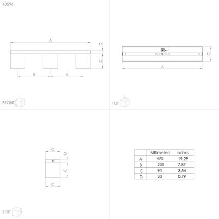 Eglo - Повърхностен полилей 3xE27/40W/230V