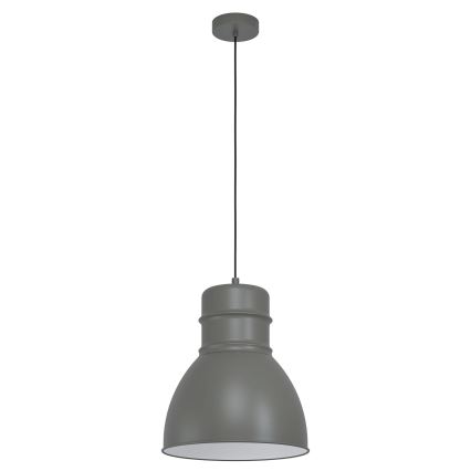 Eglo - Висящ полилей 1xE27/60W/230V сив