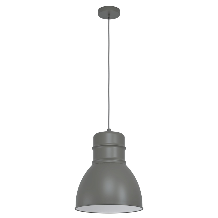 Eglo - Висящ полилей 1xE27/60W/230V сив
