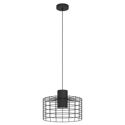 Eglo - Висящ полилей 1xE27/40W/230V Ø 38 см черен