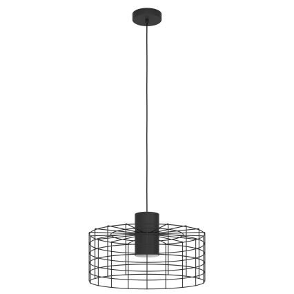 Eglo - Висящ полилей 1xE27/40W/230V Ø 48 см черен