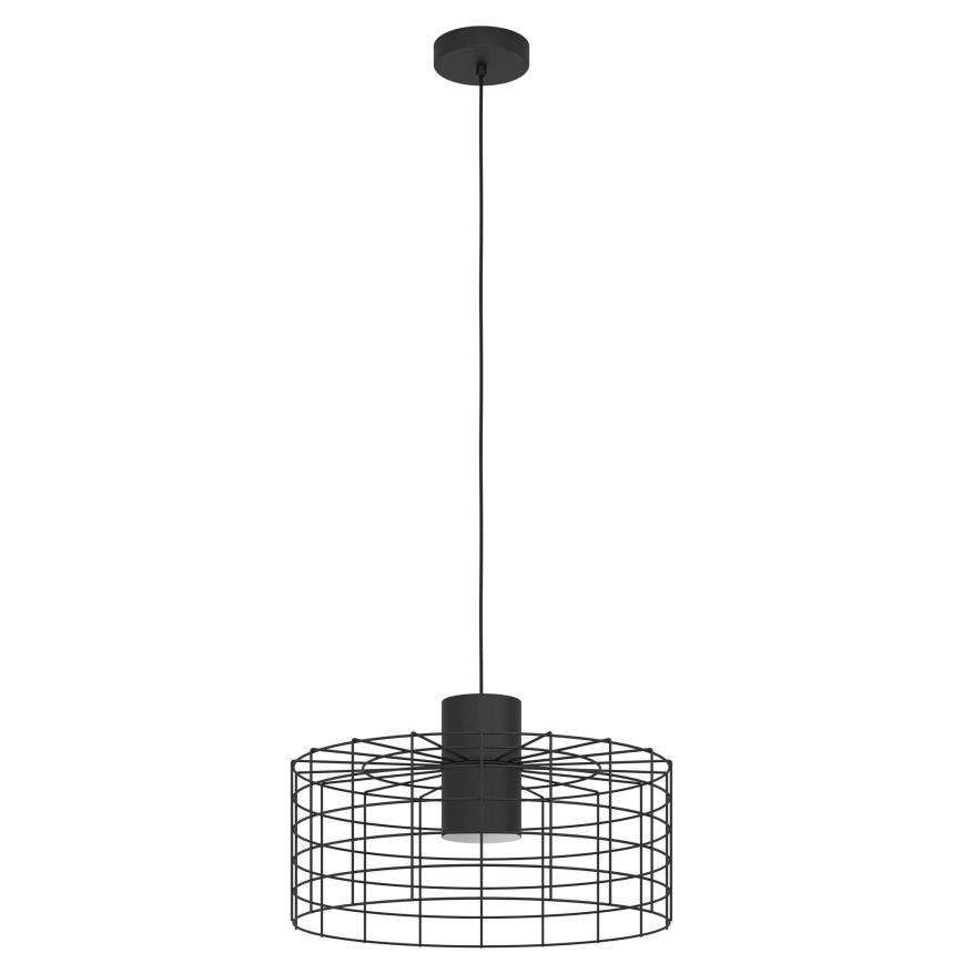 Eglo - Висящ полилей 1xE27/40W/230V Ø 48 см черен