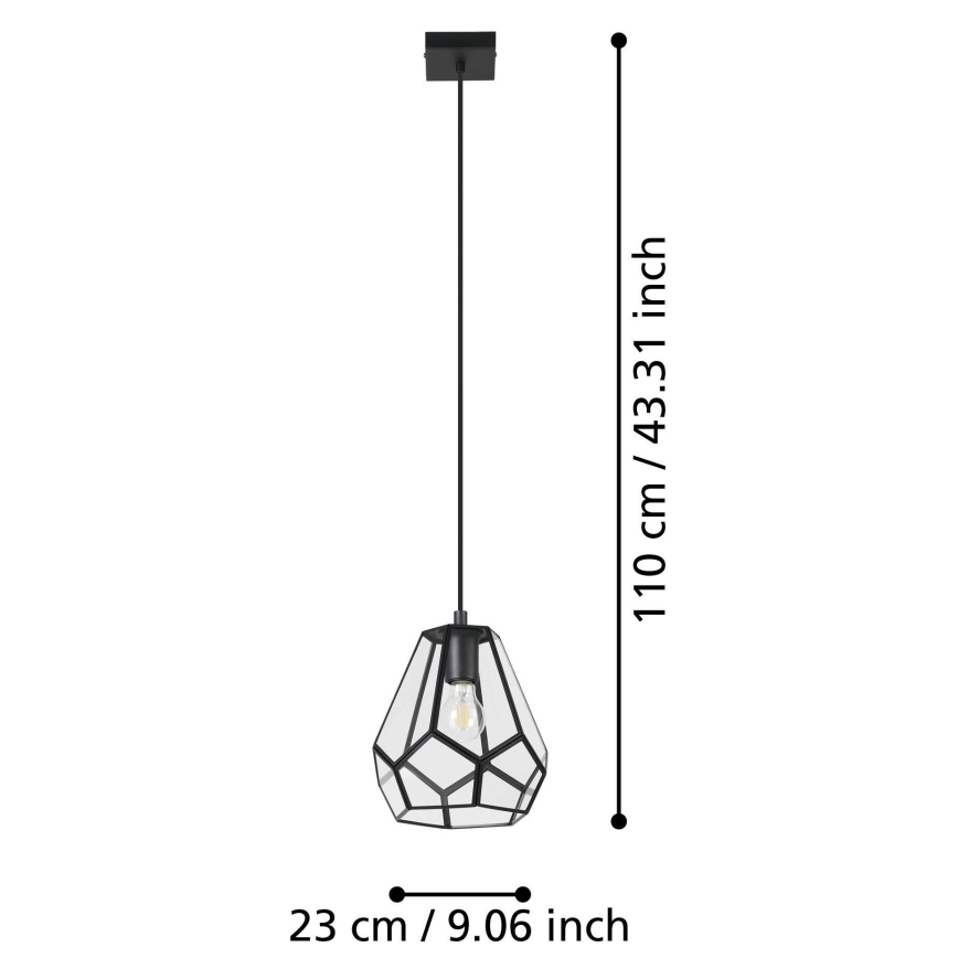 Eglo - Висящ полилей 1xE27/40W/230V