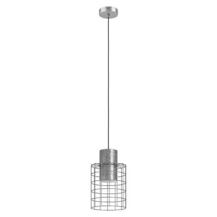 Eglo - Висящ полилей 1xE27/40W/230V Ø 20 см сребрист