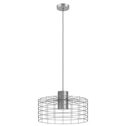 Eglo - Висящ полилей 1xE27/40W/230V Ø 48 см сребрист