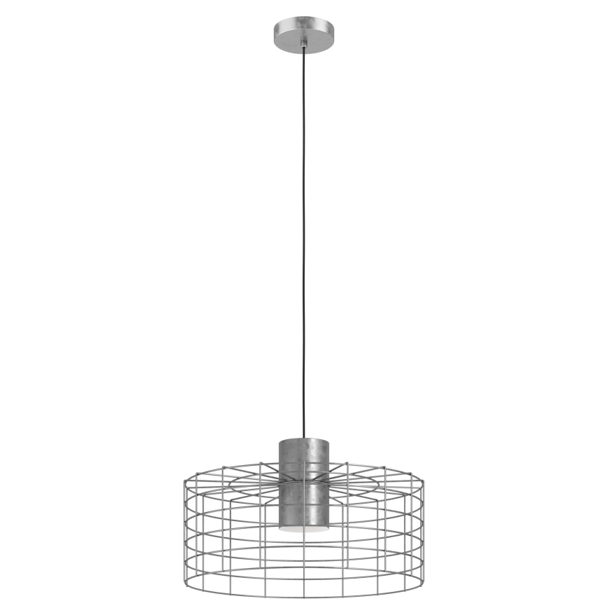 Eglo - Висящ полилей 1xE27/40W/230V Ø 48 см сребрист