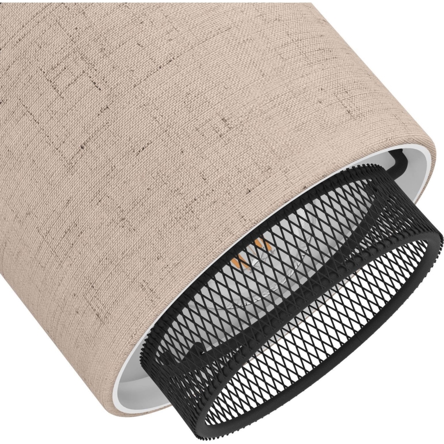 Eglo - Спот аплик 1xE14/40W/230V черен/бежов