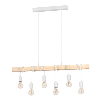 Eglo - Пендел TOWNSHEND 6xE27/60W/230V - FSC сертифицирано