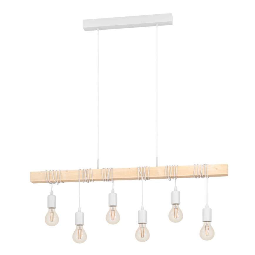Eglo - Пендел TOWNSHEND 6xE27/60W/230V - FSC сертифицирано