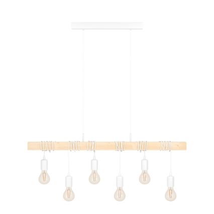 Eglo - Пендел TOWNSHEND 6xE27/60W/230V - FSC сертифицирано
