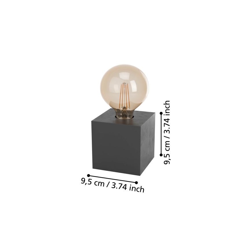 Eglo - Настолна лампа 1xE27/40W/230V антрацит