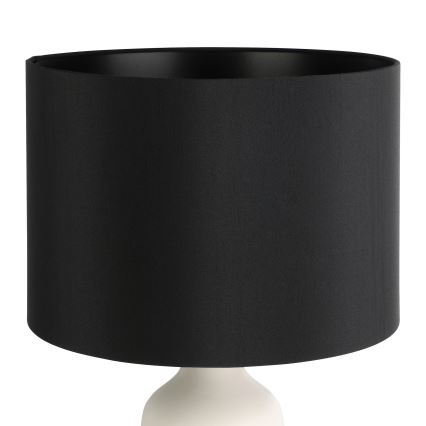 Eglo - Настолна лампа 1xE27/40W/230V черна/бяла