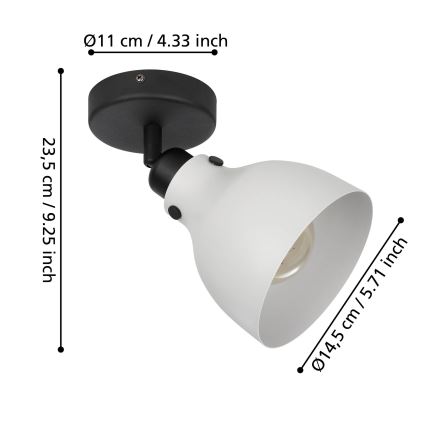 Eglo 43827 - Спот MATLOCK 1xE27/40W/230V