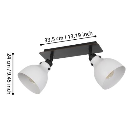 Eglo 43828 - Спот MATLOCK 2xE27/40W/230V