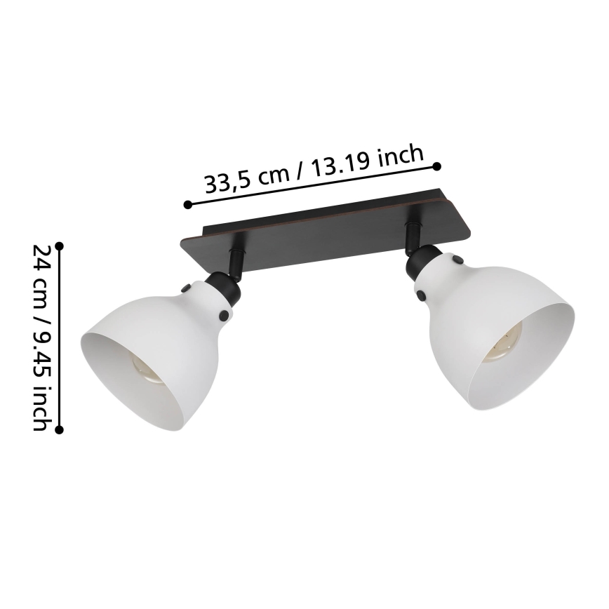 Eglo 43828 - Спот MATLOCK 2xE27/40W/230V