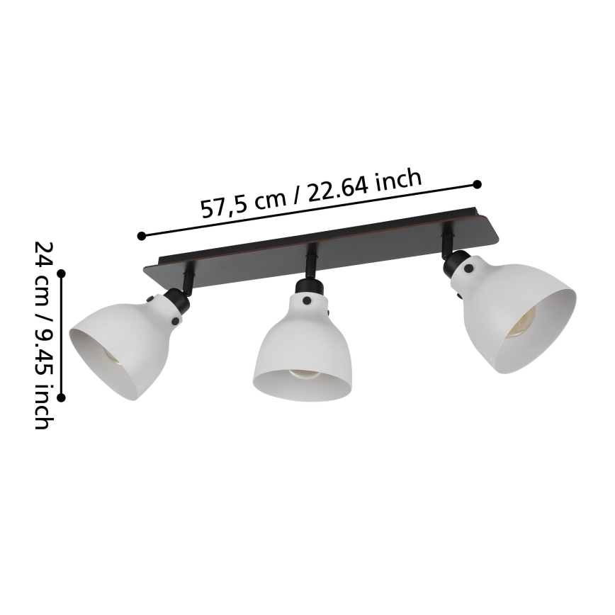 Eglo 43829 - Спот MATLOCK 3xE27/40W/230V