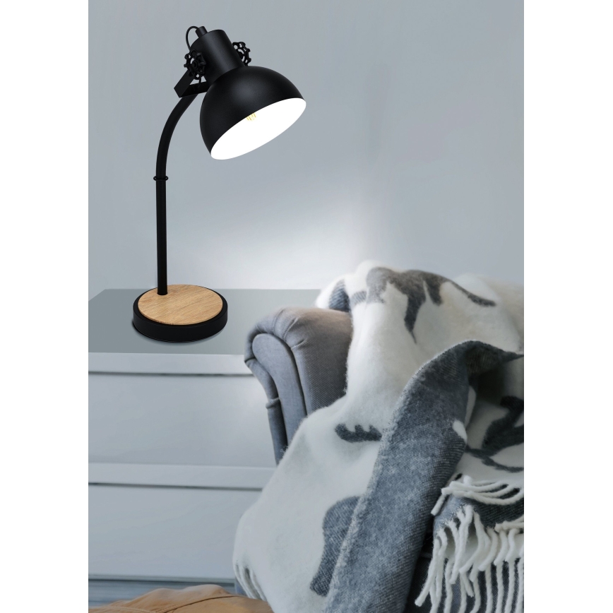 Eglo - Настолна лампа 1xE27/28W/230V - FSC сертифицирано