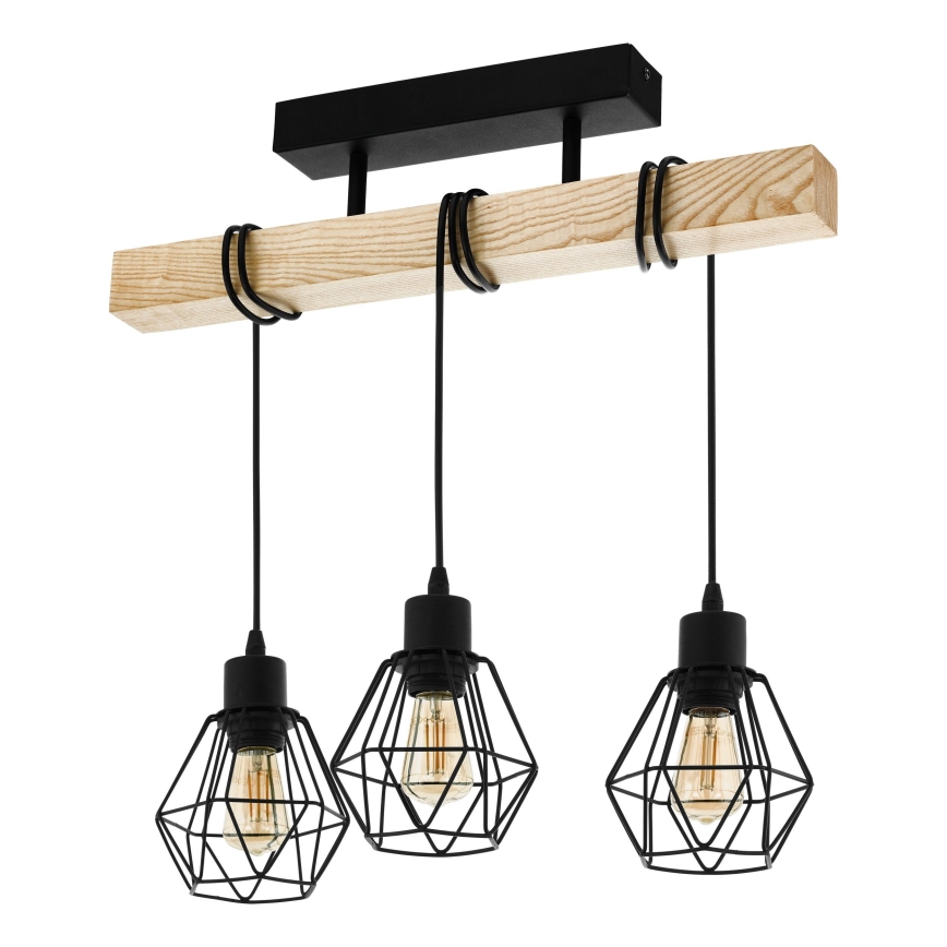 Eglo - Полилей за повърхностен монтаж TOWNSHEND 3xE27/60W/230V