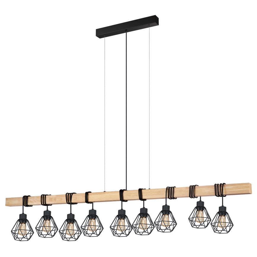 Eglo - Пендел TOWNSHEND 9xE27/60W/230V - FSC сертифицирано