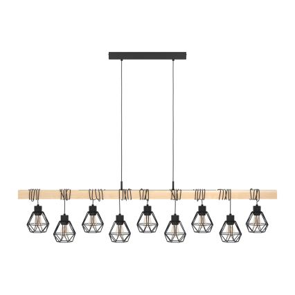 Eglo - Пендел TOWNSHEND 9xE27/60W/230V - FSC сертифицирано