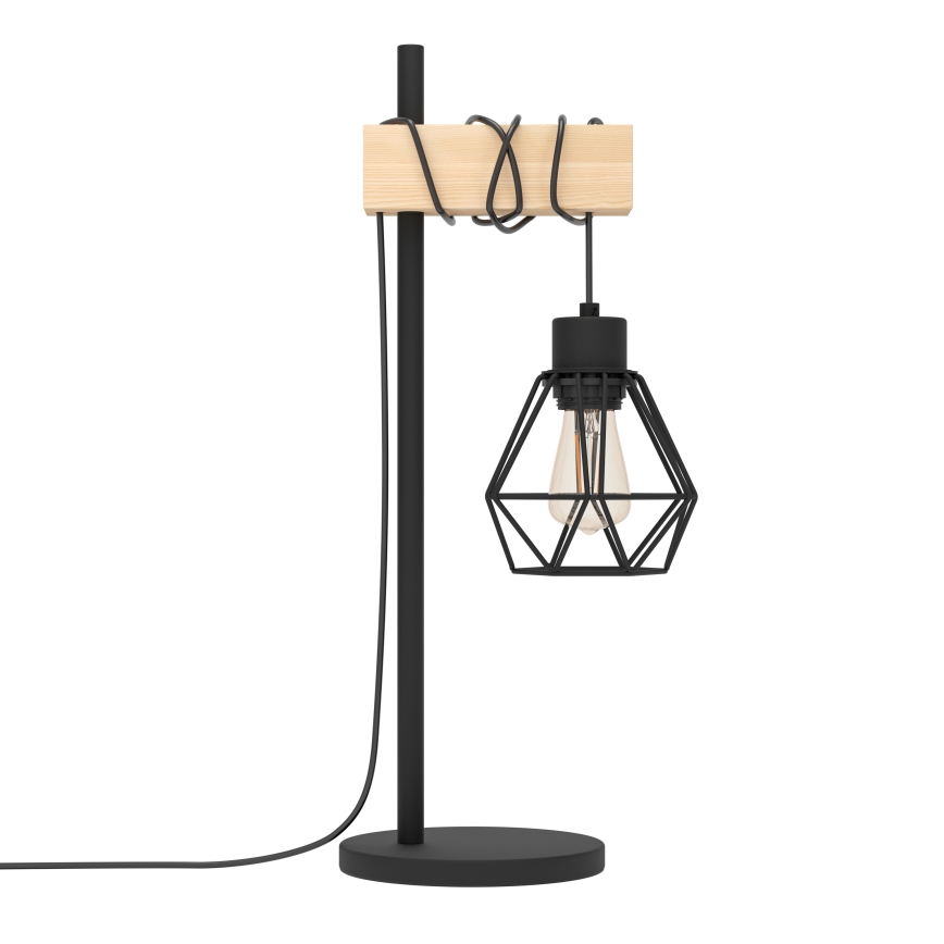 Eglo - Настолна лампа TOWNSHEND 1xE27/60W/230V - FSC сертифицирано