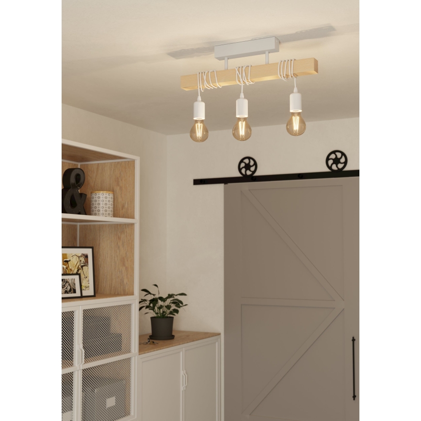 Eglo - Полилей за повърхностен монтаж TOWNSHEND 3xE27/60W/230V