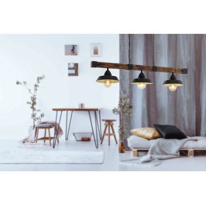 Eglo - Пендел 3xE27/60W/230V - FSC сертифицирано