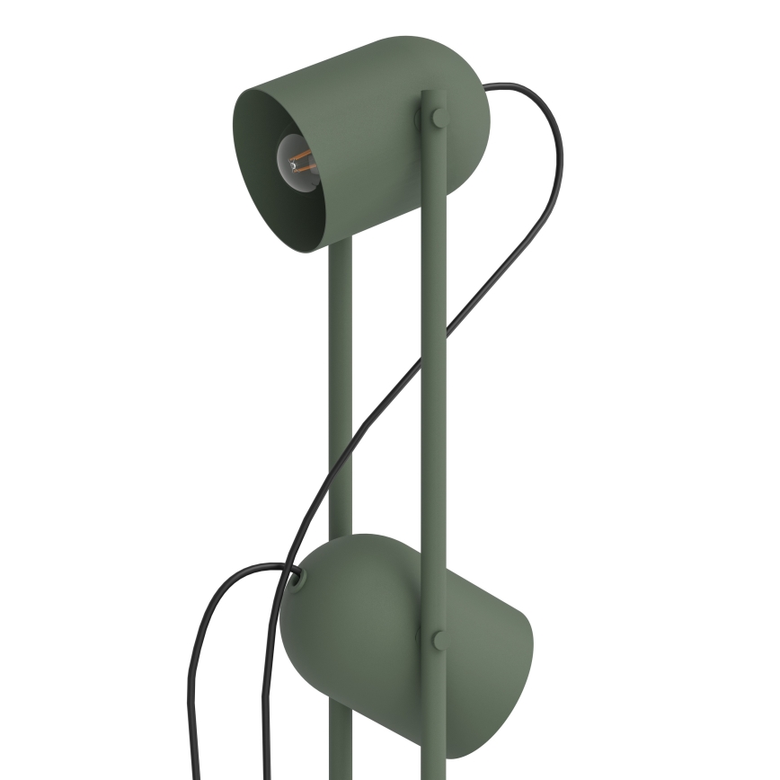 Eglo - Зелена подова лампа 2xE14/8W/230V