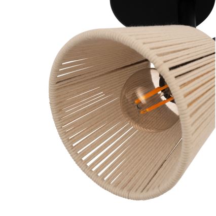 Eglo - Стенно точково осветително тяло 1xE14/40W/230V бежово/черно