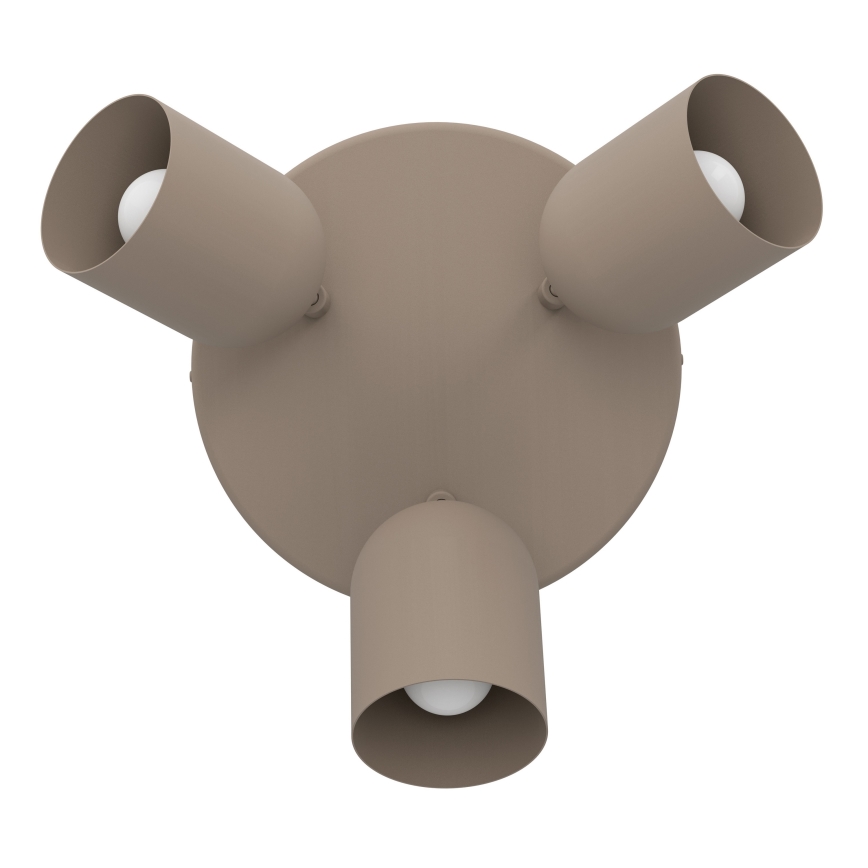 Eglo - Точково осветително тяло 3xE14/40W/230V Ø 25 см бежово