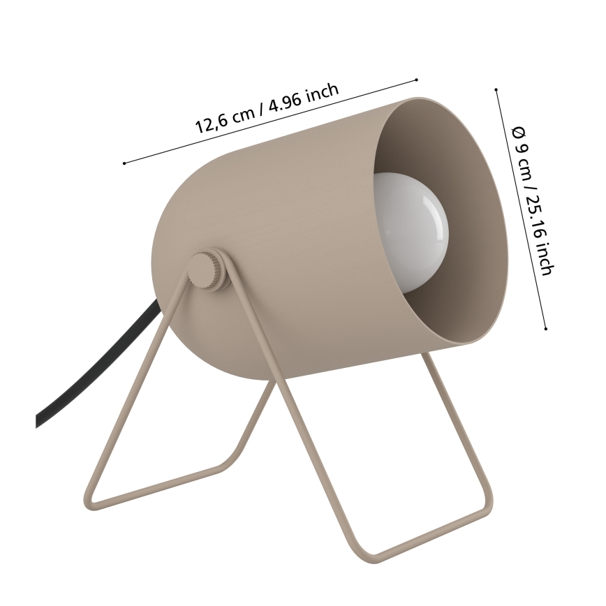 Eglo - Настолна лампа 1xE14/8W/230V бежова