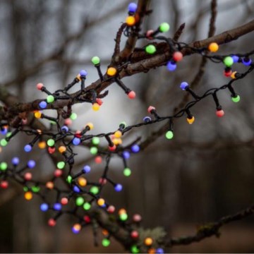 Eglo 472-53 - LED външна коледна гирлянда BERRY MINI 700xLED/8 режима 19m многоцветна IP44