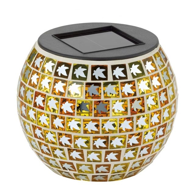 EGLO 47217 - Соларна лампа BLATT 1xLED/0,03W оранжева IP44