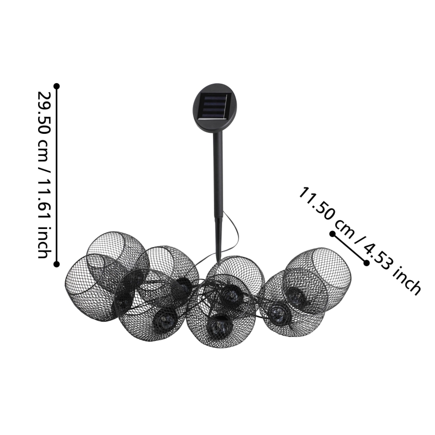 Eglo 48964 - LED соларна гирлянда 8xLED/3m 600 mAh IP44