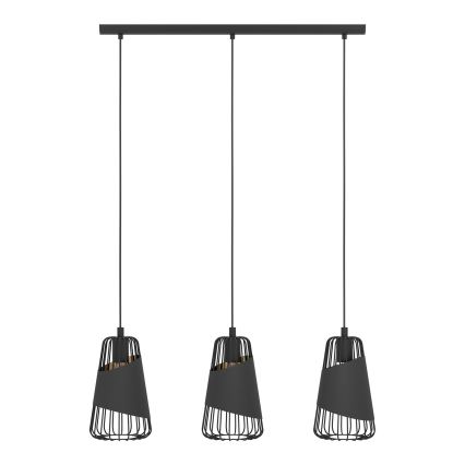 Eglo - Полилей на верижка 3xE27/60W/230V